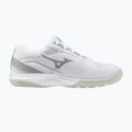 Scarpe da pallavolo per bambini Mizuno Cyclone Speed 5 bianco/nero/smeraldo ghiacciato 2