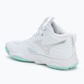 Scarpe da pallavolo da donna Mizuno Wave Momentum Elite Mid bianco/blu 3