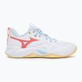 Scarpe da pallavolo donna Mizuno Wave Momentum Pro bianco/calipso coral/pale banana 2