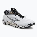 Scarpe da pallamano Mizuno Wave Stealth 6 white/black/ge gold