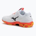 Scarpa da pallamano Mizuno Wave Stealth 6 bianco/fuoco corallo 2/citrus 3