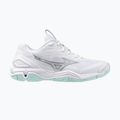 Scarpe da pallamano da donna Mizuno Wave Stealth 6 bianco/blu tinta unita 8