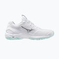 Scarpe da pallamano da donna Mizuno Wave Stealth 6 bianco/blu tinta unita 9