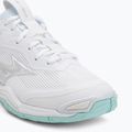 Scarpe da pallamano da donna Mizuno Wave Stealth 6 bianco/blu tinta unita 7