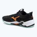 Scarpe da pallamano Mizuno Wave Stealth Neo 2 nero/tangelo/verde ghiaccio 3