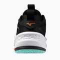 Scarpe da pallamano Mizuno Wave Stealth Neo 2 nero/tangelo/verde ghiaccio 3