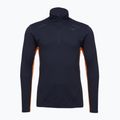 Maglia running uomo manica lunga Mizuno Tech Thermal Charge Half Zip baritone blue
