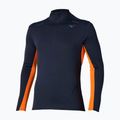 Maglia running uomo manica lunga Mizuno Tech Thermal Charge Half Zip baritone blue