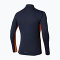 Maglia running uomo manica lunga Mizuno Tech Thermal Charge Half Zip baritone blue 2