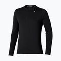 Maglietta a maniche lunghe Mizuno Core Impulse Half Zip da uomo, nero