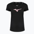 Maglietta da corsa da donna Mizuno Core Runbird Tee nero/mauve