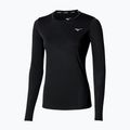 Maglietta Mizuno Core Impulse a maniche lunghe da donna, nero