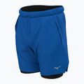 Pantaloncini da corsa Mizuno Core 7.5 2IN1 da uomo, blu principessa 3