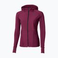 Giacca running donna Mizuno Active Warm Hybrid Full Zip Hooded dark purple