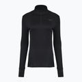 Felpa running donna Mizuno Active Warm Half Zip nero