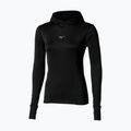 Felpa running donna Mizuno Active Warm Hooded black
