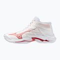 Scarpe da pallavolo donna Mizuno Wave Lightning Elite Mid white/rose elegance/lava falls