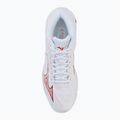 Scarpe da pallavolo donna Mizuno Wave Lightning Elite Mid white/rose elegance/lava falls 5