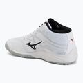 Scarpe da volley Mizuno Lightning Select Mid white/black/fiery red 3