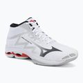 Scarpe da pallavolo Mizuno Wave Lightning Pro Mid white/black/fiery red