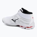 Scarpe da pallavolo Mizuno Wave Lightning Pro Mid white/black/fiery red 3