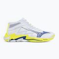 Scarpe da pallavolo Mizuno Wave Lightning Elite Mid white/lighting yellow/dazzling blue 2
