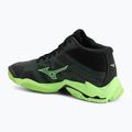Scarpe da pallavolo Mizuno Wave Lightning Elite Mid black/glowing apple/mandarin orange 3