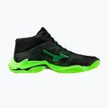 Scarpe da pallavolo Mizuno Wave Lightning Elite Mid black/glowing apple/mandarin orange 2