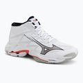 Scarpe da pallavolo Mizuno Wave Lightning Elite Mid white/black/fiery red