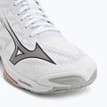 Scarpe da pallavolo Mizuno Wave Lightning Elite Mid white/black/fiery red 7