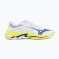 Scarpe da pallavolo Mizuno Wave Lightning Elite White/Lightning Yellow/Dazzling Blue 2
