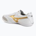 Scarpe da calcio Mizuno Morelia Sala Elite IN white/football gold/galaxy silver 3