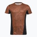Maglia running uomo  Mizuno Active DryAeroFlow Graphic copper brown