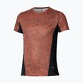 Maglia running uomo  Mizuno Active DryAeroFlow Graphic copper brown
