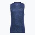 Maglia running uomo Mizuno Active DryAeroFlow Graphic Tank Top estate blue