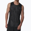 Canotta running uomo Mizuno Active DryAeroFlow Graphic Tank Top black/gray