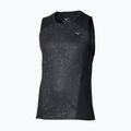 Canotta running uomo Mizuno Active DryAeroFlow Graphic Tank Top black/gray 2