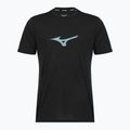 T-shirt running uomo Mizuno Core Runbird Tee black