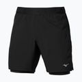 Pantaloncini da running uomo Mizuno Core 5.5 Inches 2in1 black