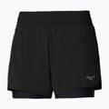 Pantaloncini da running donna Mizuno Active 2in1 4.5 black