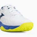 Scarpe da tennis da uomo Mizuno Wave Enforce Court CC white/dazzling blue/lightning 7