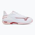 Scarpe da tennis da donna Mizuno Wave Exceed Court CC W white/pinkesque/barbados cherr 2