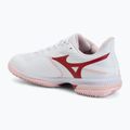 Scarpe da tennis da donna Mizuno Wave Exceed Court CC W white/pinkesque/barbados cherr 3