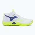 Scarpe da pallavolo Mizuno Wave Momentum Elite Mid white/lightning yellow/dazzling blue 2