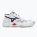 Scarpe da volley Mizuno Wave Momentum Elite Mid white/black/fiery red 2