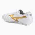 Scarpe da calcio Mizuno Morelia II Pro FG white/football gold/galaxy silver 3