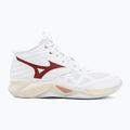 Scarpe da pallavolo donna Mizuno Wave Momentum Pro Mid white/rose elegance/lava falls 2