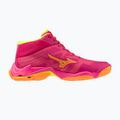 Scarpe da pallavolo Mizuno Wave Lightning Elite Mid pink tetra/fortune yellow/light 2