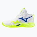 Scarpe da pallavolo Mizuno Wave Momentum Pro Mid white/lightning yellow/dazzling blue 8