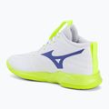 Scarpe da pallavolo Mizuno Wave Momentum Pro Mid white/lightning yellow/dazzling blue 3